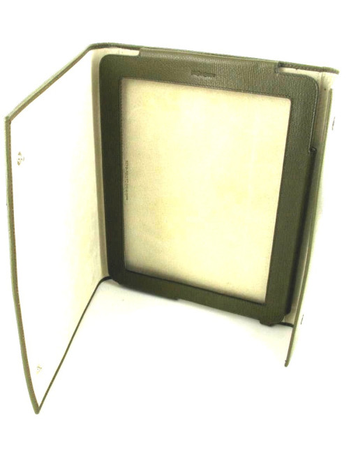 Ipad case YVES SAINT LAURENT cuir kaki