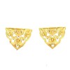 Ear clips vintage YVES SAINT LAURENT rhinestone and gold fine gold metal