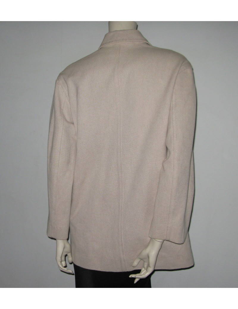 HERMES T 38 beige cotton jacket