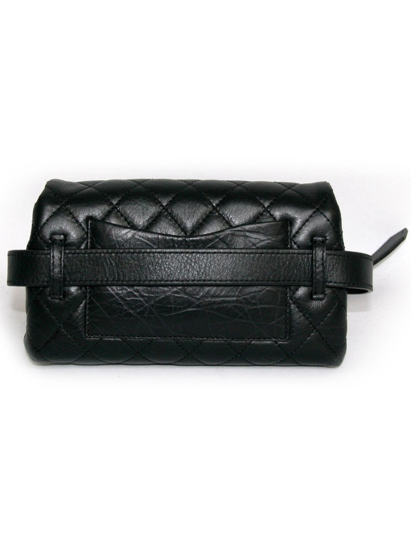 ceinture pochette CHANEL matelassée noire