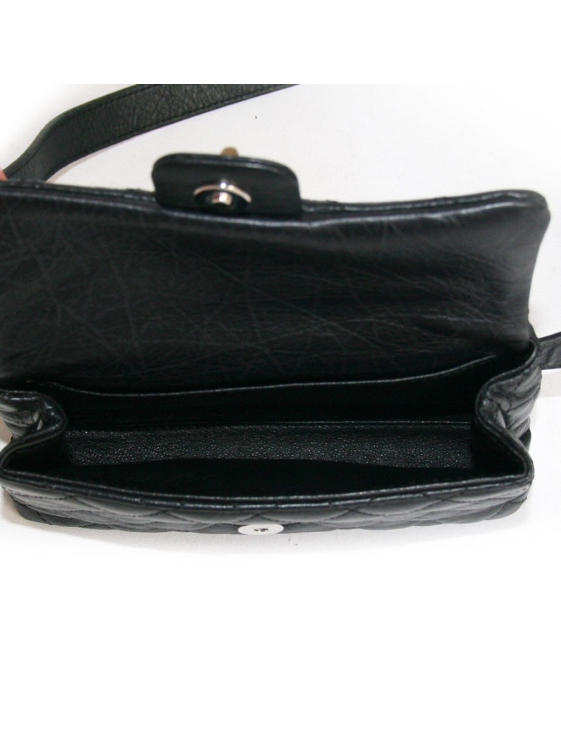 ceinture pochette CHANEL matelassée noire