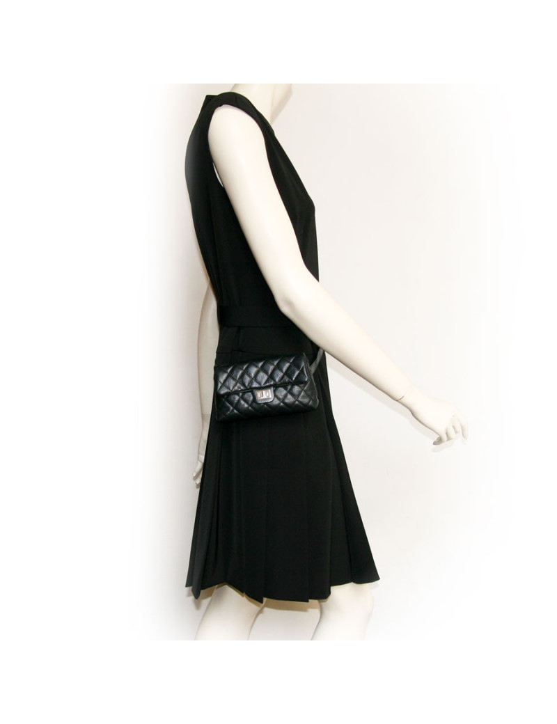 ceinture pochette CHANEL matelassée noire