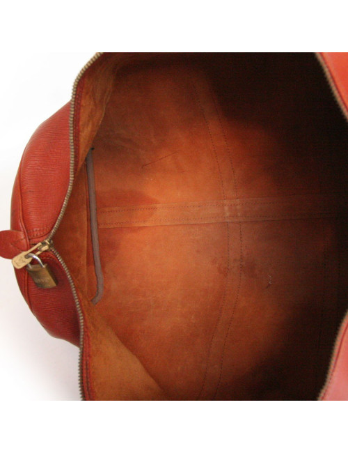 Brown LOUIS VUITTON epi leather keepall bag
