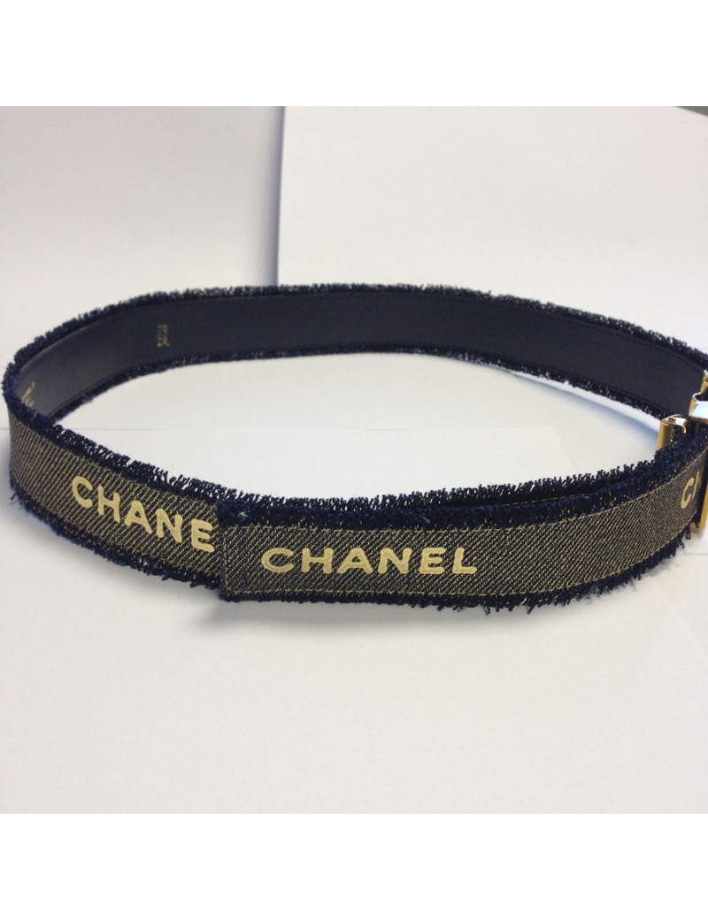 Ceinture CHANEL  bleue et dorée