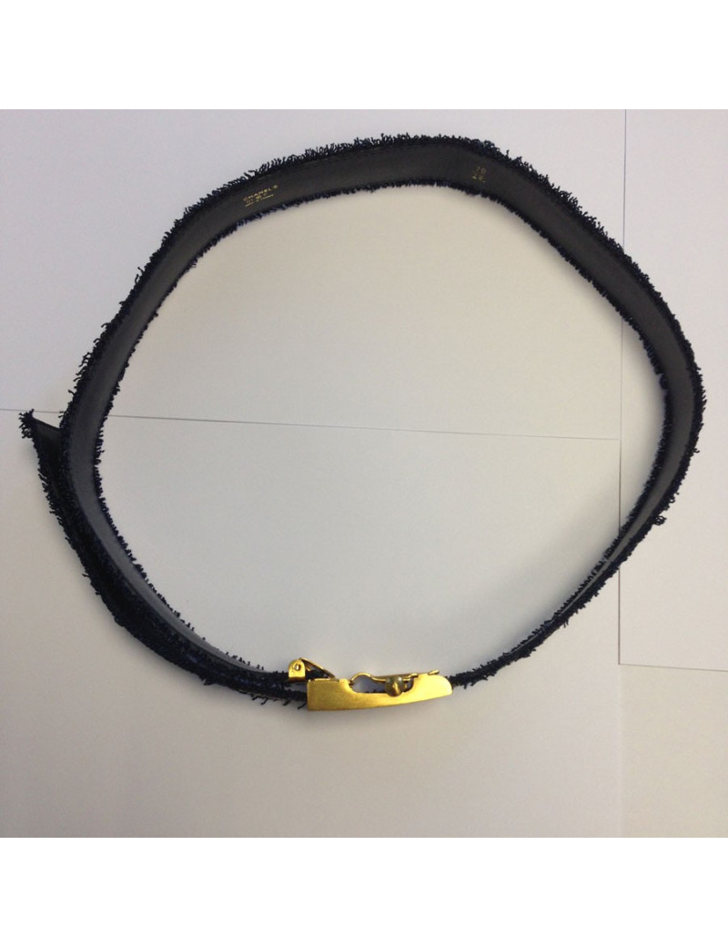 Ceinture CHANEL  bleue et dorée