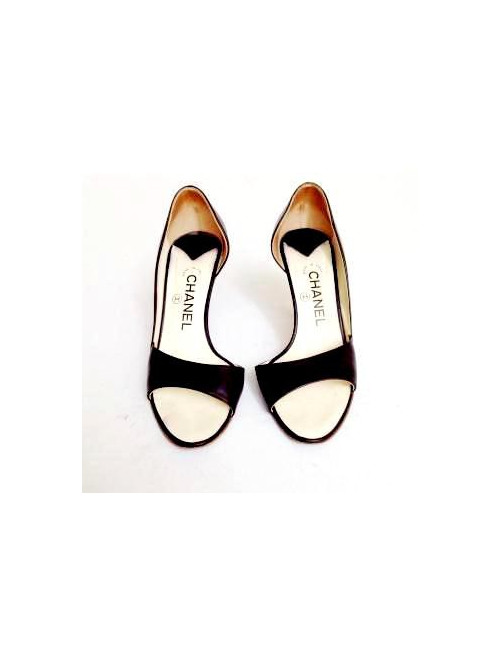 High Sandals CHANEL marine T37.5