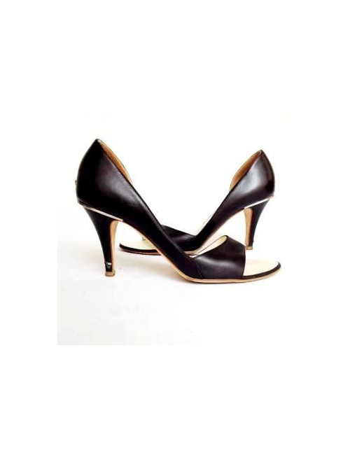 Sandales hautes CHANEL T37.5 marine