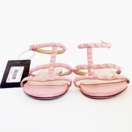 Sandals flat 'Rockstud' VALENTINO t 38 pink