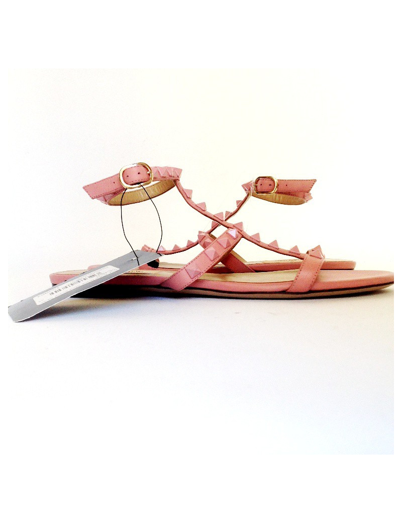 Sandales plates 'Rockstud'  VALENTINO t 38 rose 
