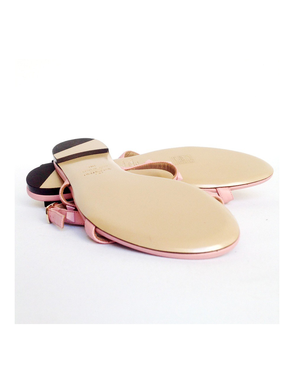 Sandales plates 'Rockstud'  VALENTINO t 38 rose 