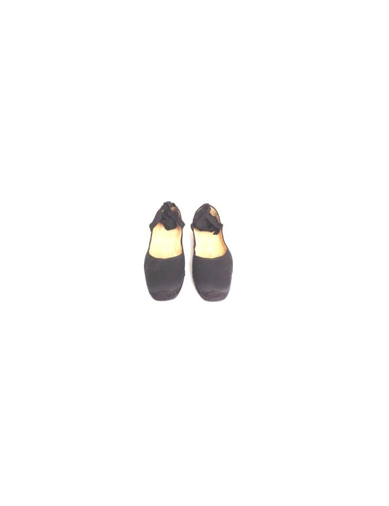 Ballerinas HERMES T41 Black canvas