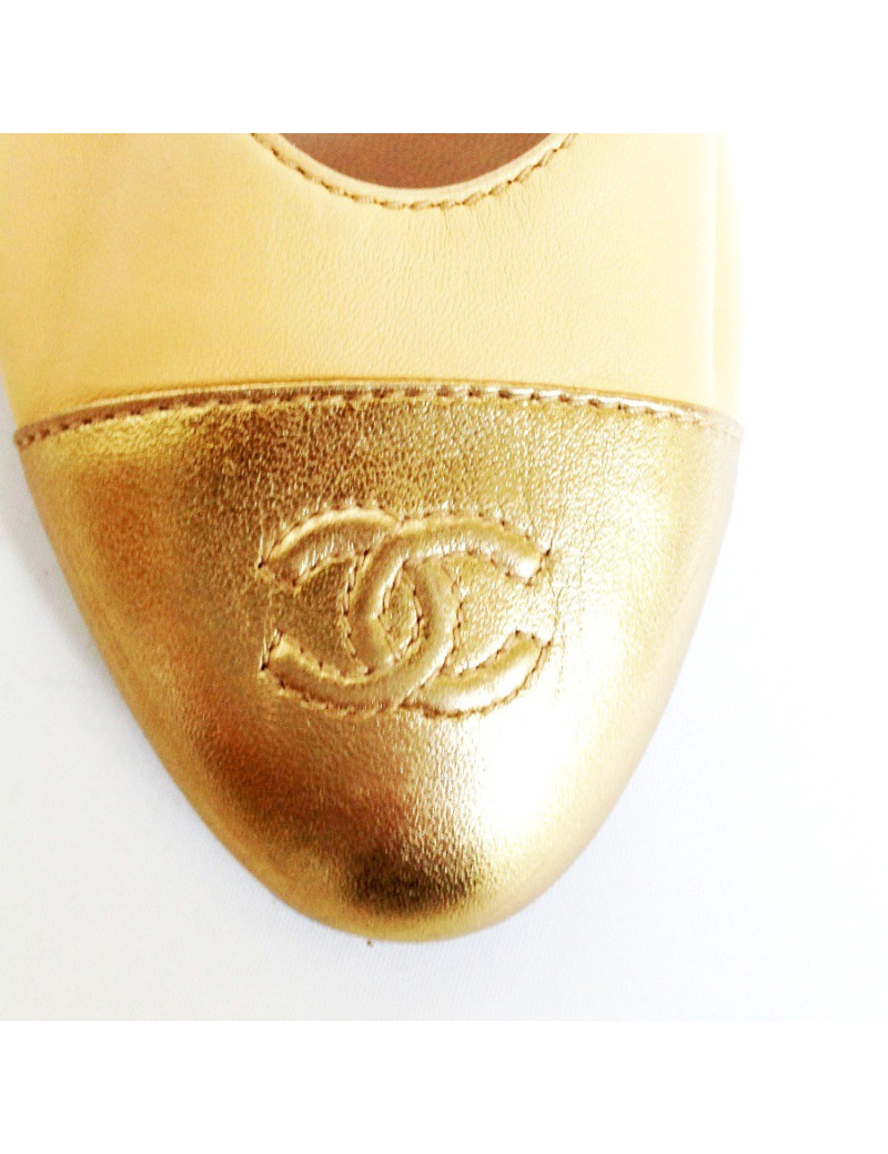 Ballerinas CHANEL two-tone T40