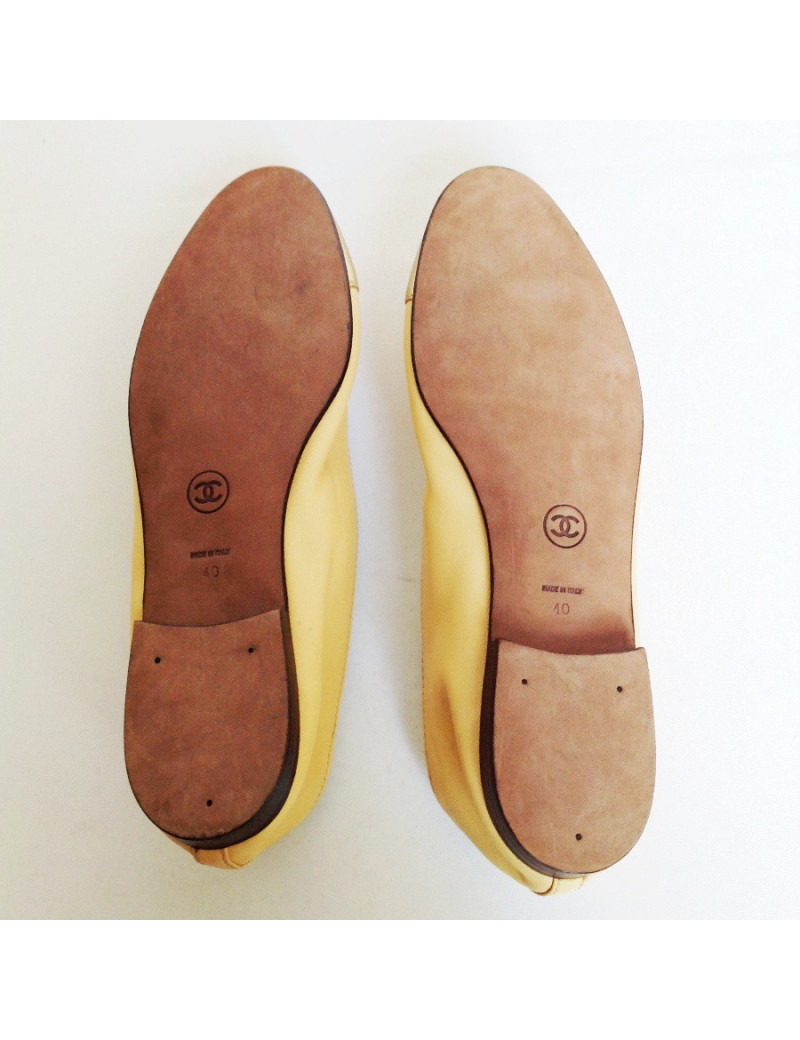 Ballerines CHANEL T40 bicolore