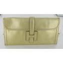JIGE leather pouch gold HERMES