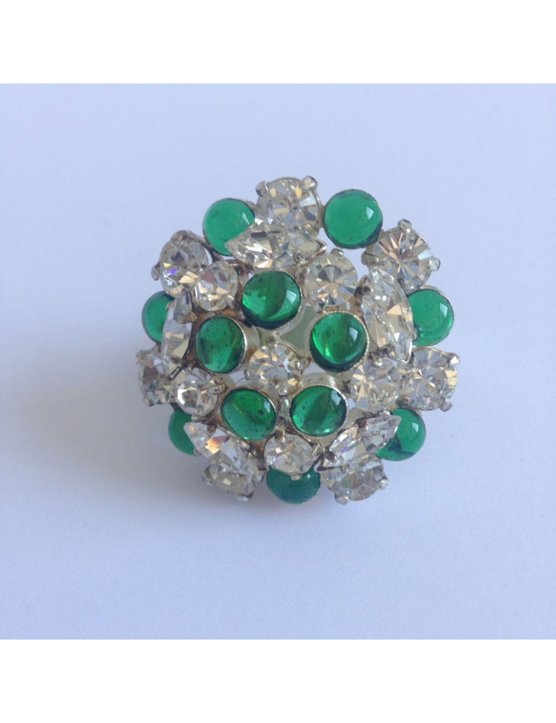 Ring flower MARGUERITE DE VALOIS in glass paste