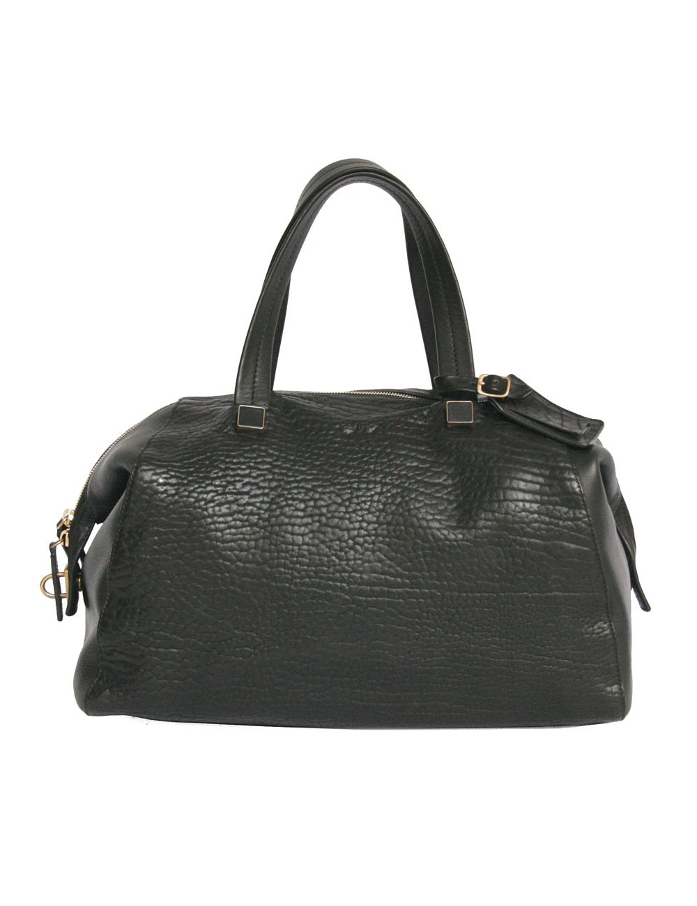 Sac Bowling  CÉLINE en cuir noir