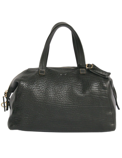 Sac Bowling  CÉLINE en cuir noir