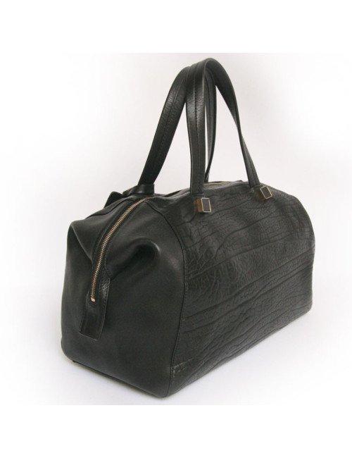Sac Bowling  CÉLINE en cuir noir