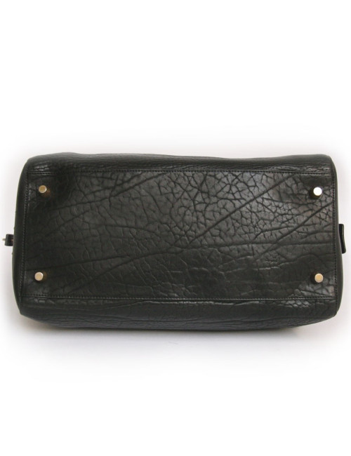 Sac Bowling  CÉLINE en cuir noir