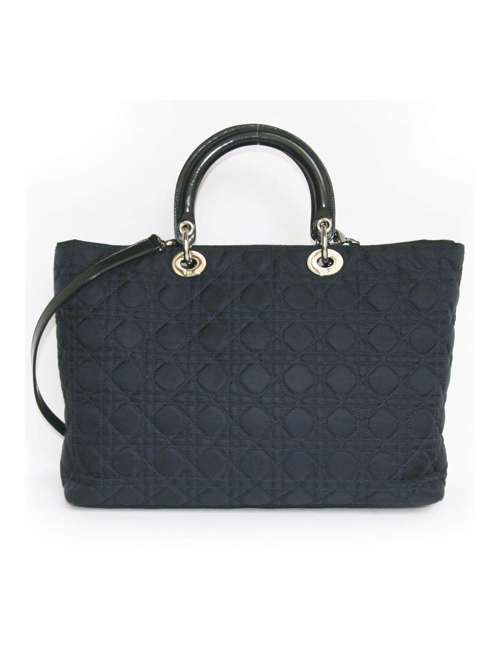 Sac Lady Dior de DIOR en tissu bleu marine
