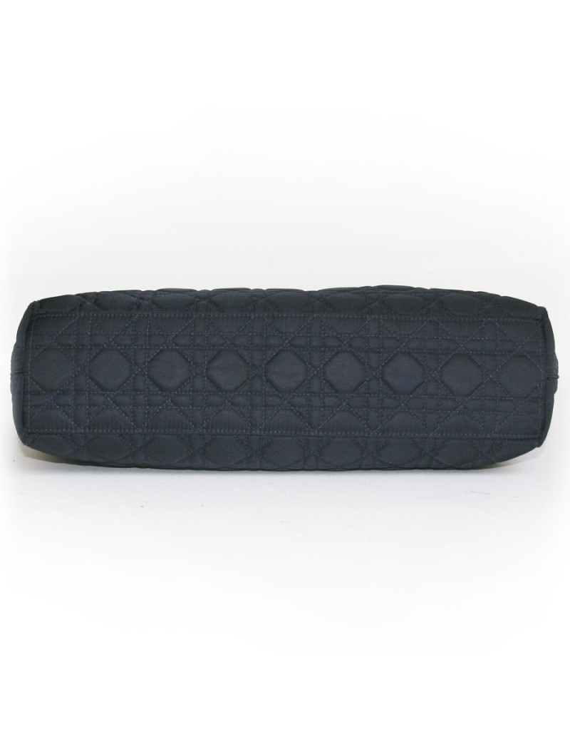 Sac Lady Dior de DIOR en tissu bleu marine