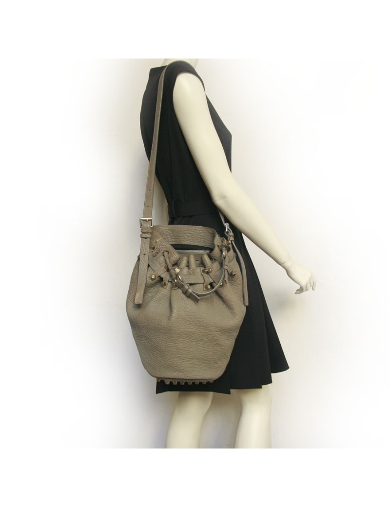 Sac Diego ALEXANDER WANG en cuir de veau crest