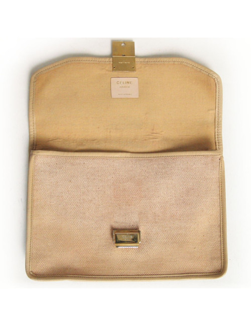 Pochette CELIINE en toile beige vintage