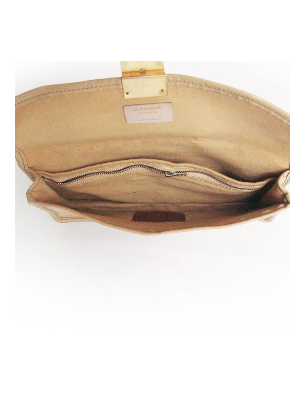 Pochette CELIINE en toile beige vintage