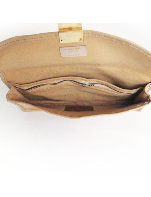 Pochette CELIINE en toile beige vintage