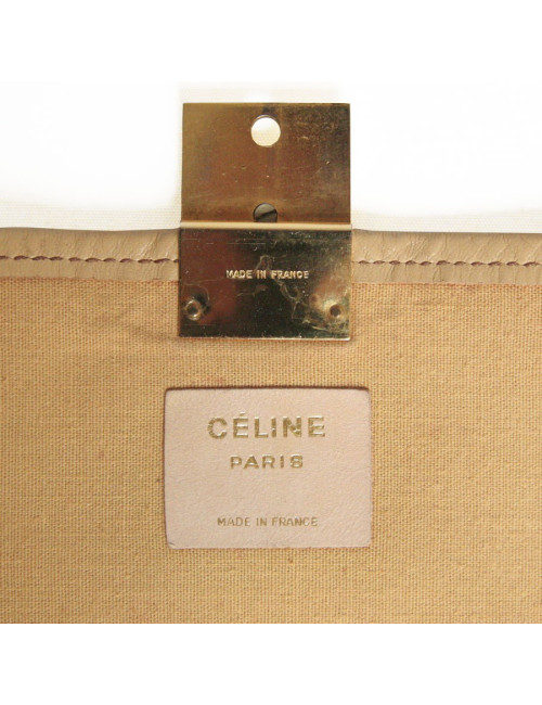Pochette CELIINE en toile beige vintage