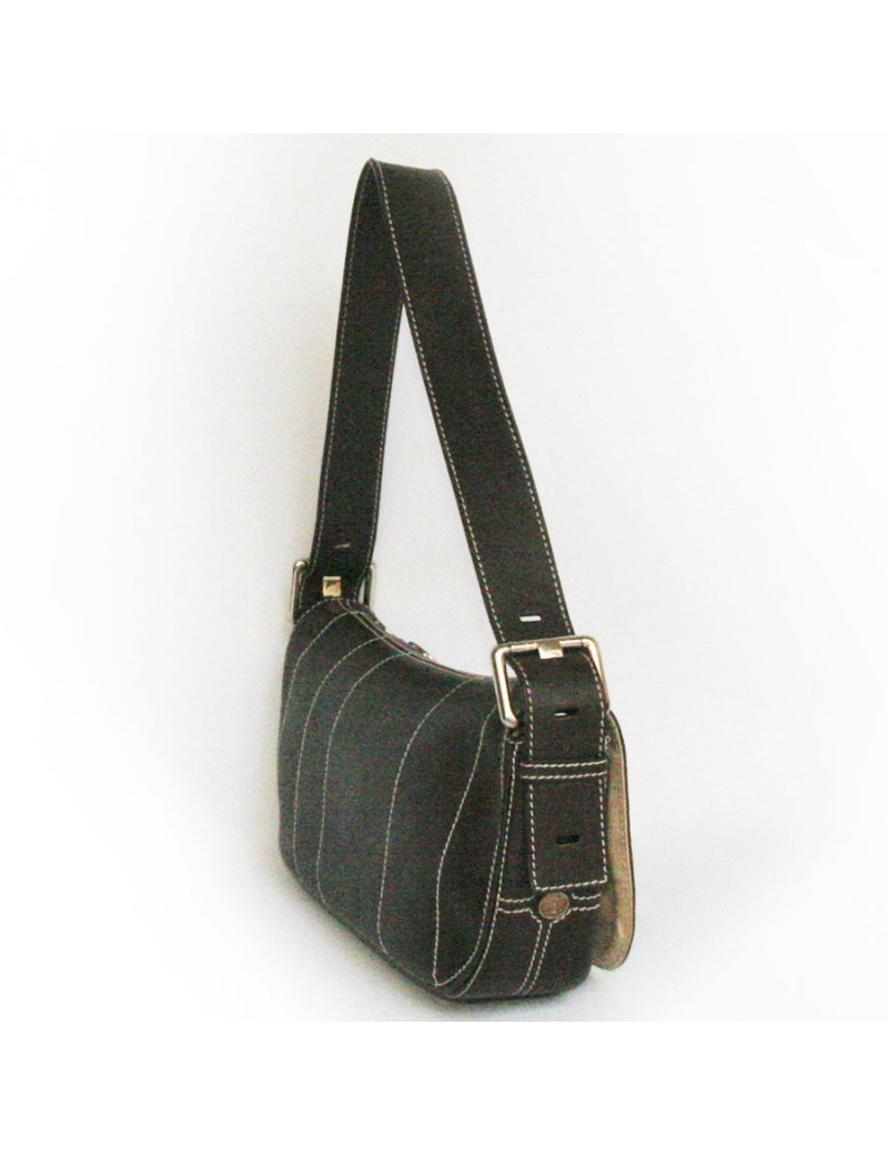 Sac CELINE collector cuir marron et pièces d'argent