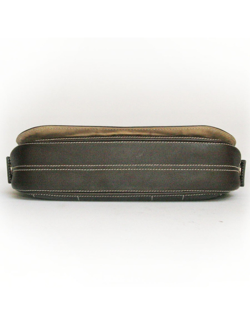 Sac CELINE collector cuir marron et pièces d'argent