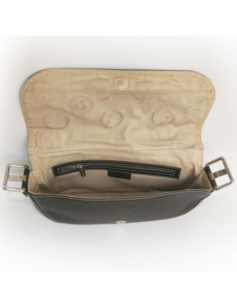 Sac CELINE collector cuir marron et pièces d'argent