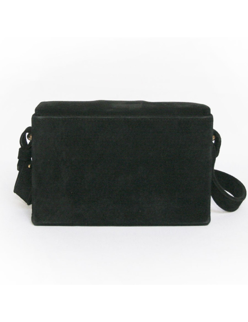 mini sac LANVIN veau velours noir