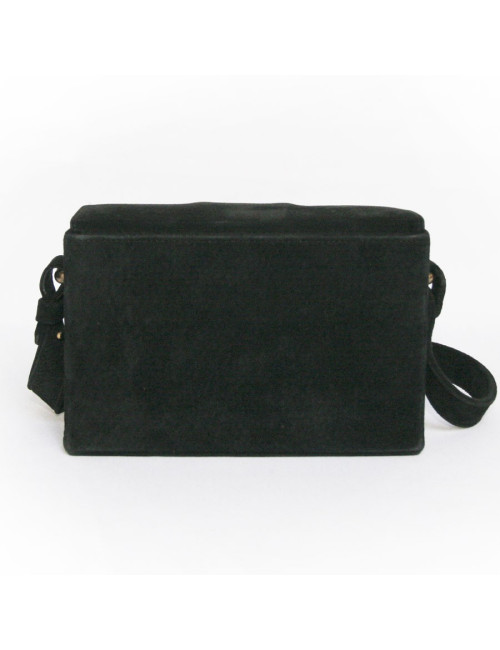 mini sac LANVIN veau velours noir