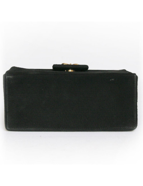 mini sac LANVIN veau velours noir