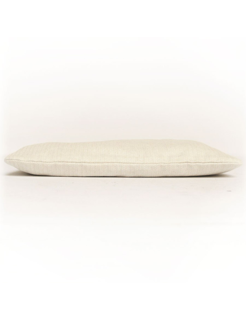 Sac HERMES en toile chevron et cuir