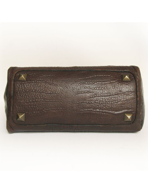 Sac CHLOE en cuir bicolore marron