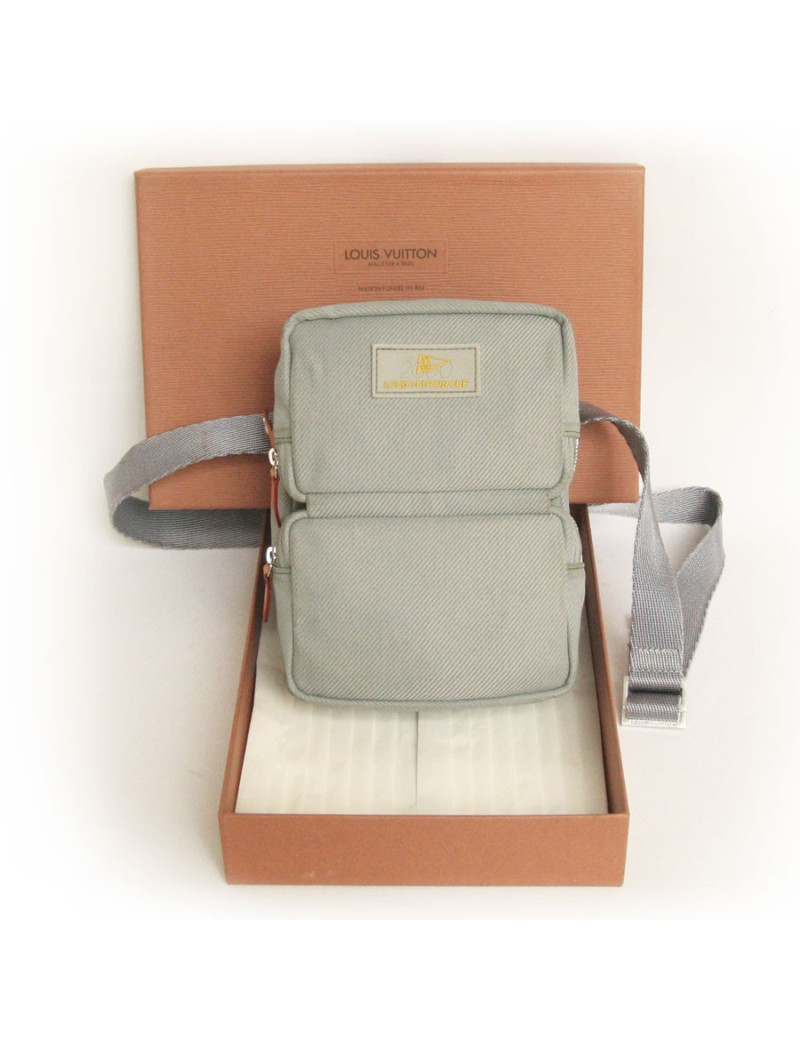 pochette América Cup 2000 LOUIS VUITTON bleu gris