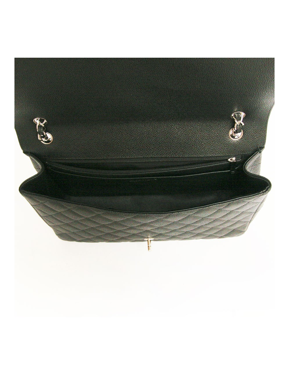 Sac maxi  jumbo CHANEL  veau grainé noir