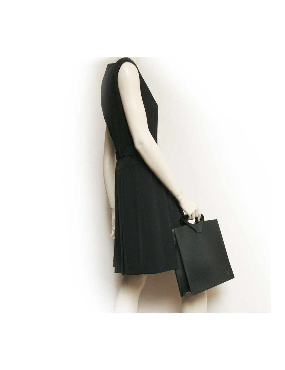 Sac LOUIS VUITTON cuir épi noir