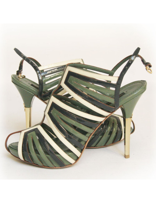 Sandales LOUIS VUITTON vernies multicolores