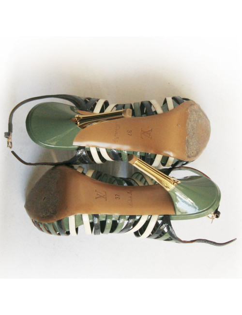 Sandales LOUIS VUITTON vernies multicolores