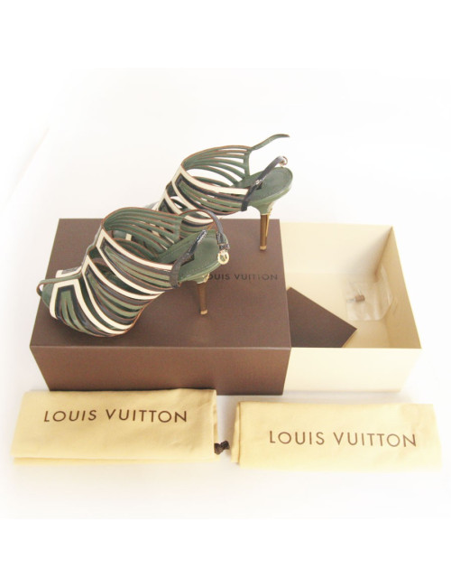 Sandales LOUIS VUITTON vernies multicolores