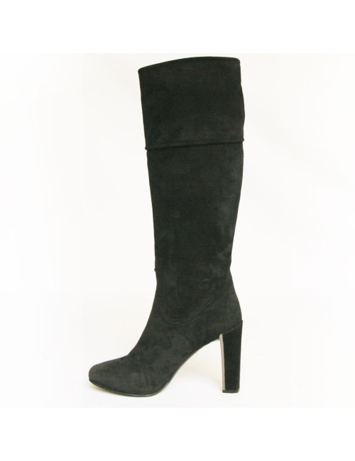Bottes DIOR  38.5 en veau velours noir 