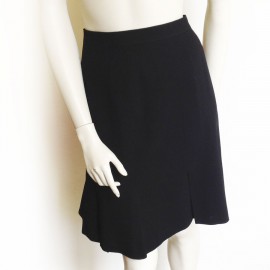 Black CHANEL skirt wool T38