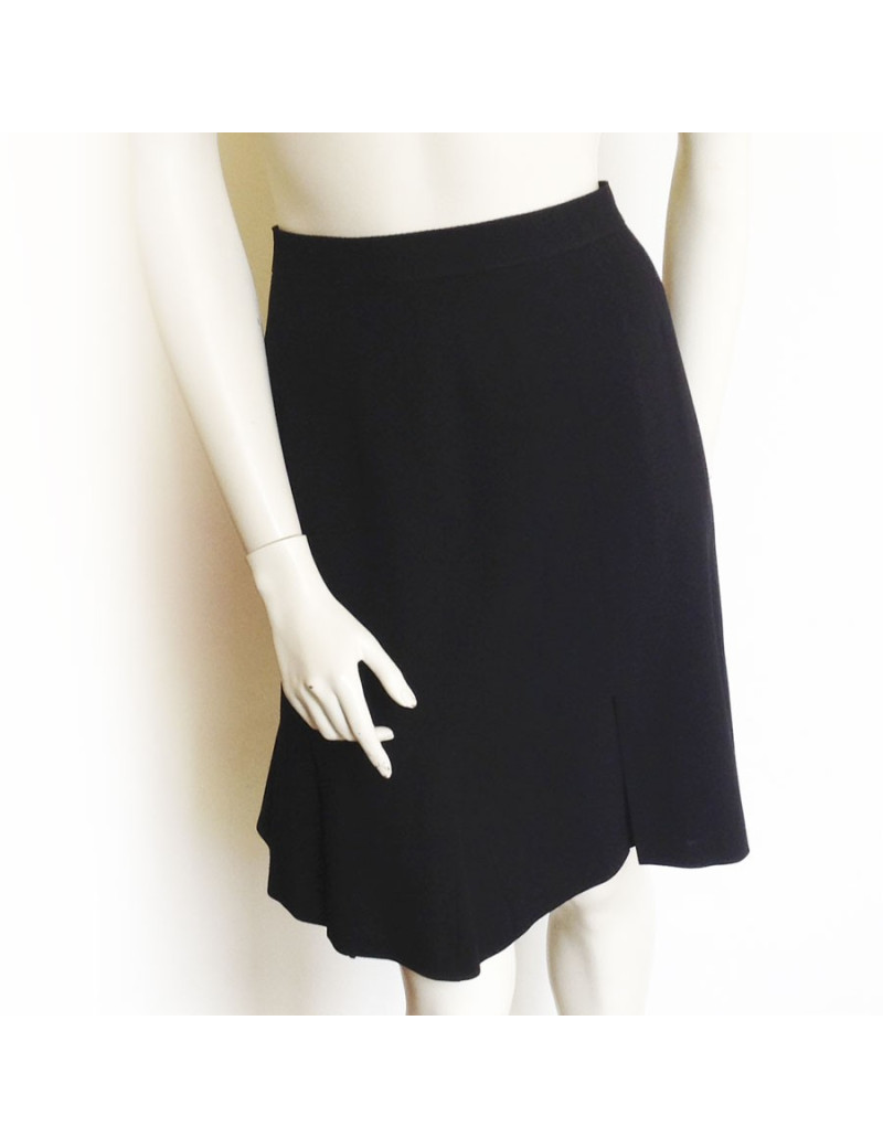 Jupe CHANEL noire en laine T38