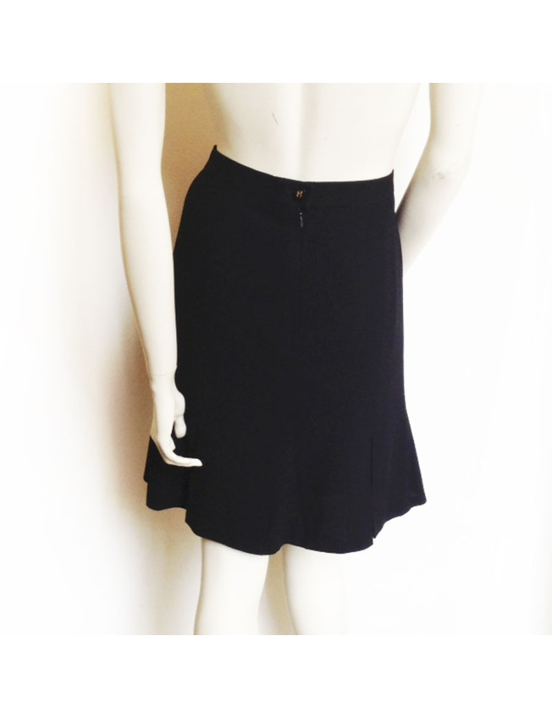 Jupe CHANEL noire en laine T38