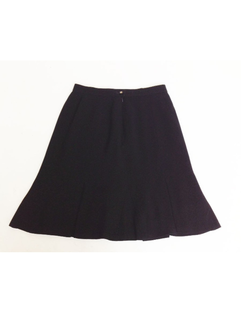 Jupe CHANEL noire en laine T38