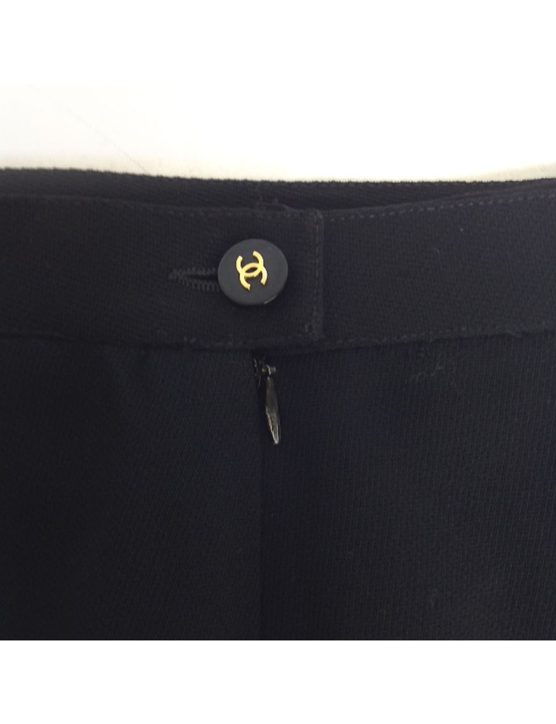 Jupe CHANEL noire en laine T38